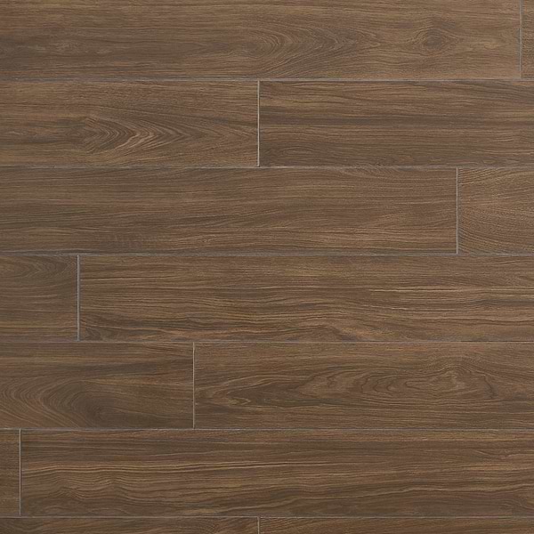 Millie Spice Brown 8x48 Wood Look Matte Porcelain Tile in Brown, View 1