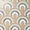 Elizabeth Sutton Arc Offset Semi-Circle Desert Beige 12x12 Honed Marble and Terrazzo Mosaic Tile