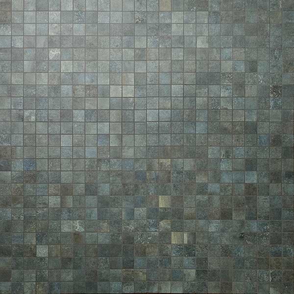 Flatiron 2.0 Aquamarine Green 2x2 Matte Porcelain Mosaic Tile by Angela Harris in Green, View 1