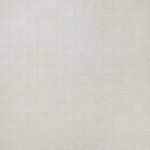 Corretta Bianco White 3x3 Matte Porcelain Mosaic Tile in Warm White, View 1