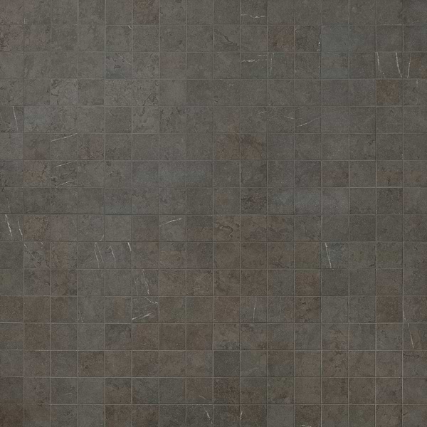 Corretta Mocha Gray 3x3 Matte Porcelain Mosaic Tile, View 1