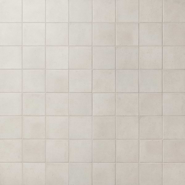 Essa White 6x6 Terracotta Look Matte Porcelain Tile in White, View 1