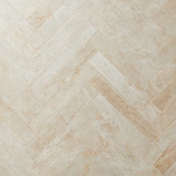 Grand Taj Mahal Fawn Beige 4x24 Stone Look Matte Porcelain Tile in Beige, View 1