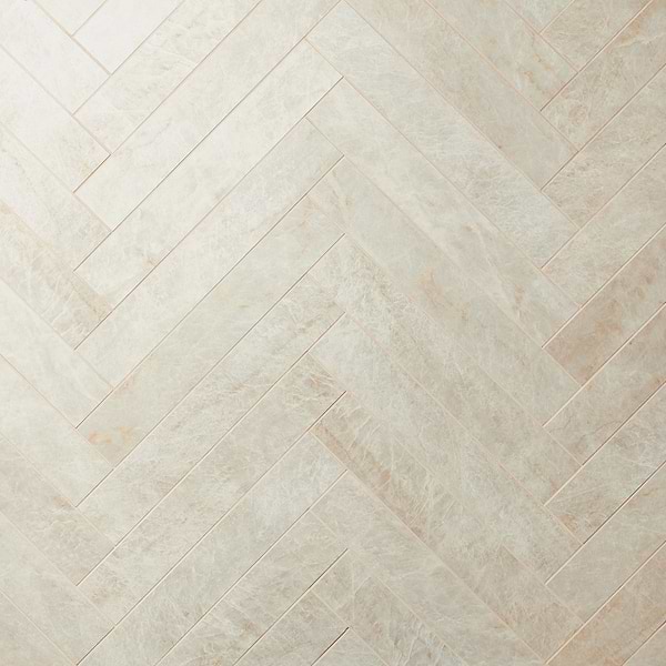 Grand Taj Mahal Pearl Beige 4x24 Stone Look Matte Porcelain Tile in Beige, View 1
