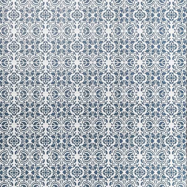 Elowynn Haven Cove White 8x8 Matte Porcelain Tile by Kravet in Blue, White, View 1