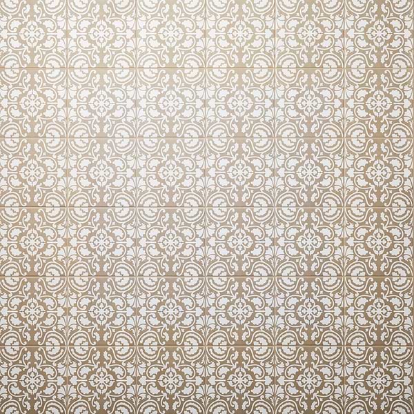 Elowynn Haven Sand Beige 8x8 Matte Porcelain Tile by Kravet in Beige & Cream, View 1