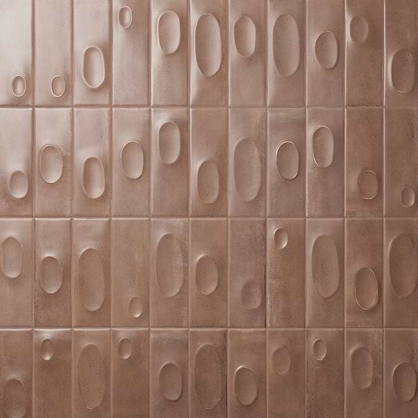 Telos Deco Earth Brown 4x12 Terracotta Look Matte Ceramic Tile in Brown, View 1
