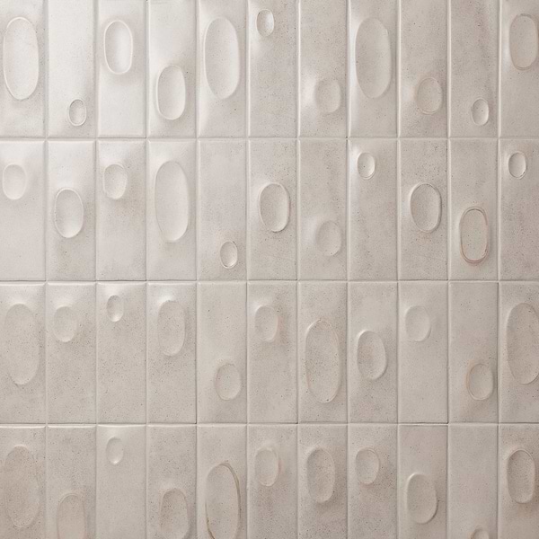 Telos Deco Ivory White 4x12 Terracotta Look Matte Ceramic Tile, View 1