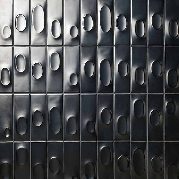 Telos Deco Midnight Metallic 4x12 Matte Ceramic Tile in Metallic, View 1