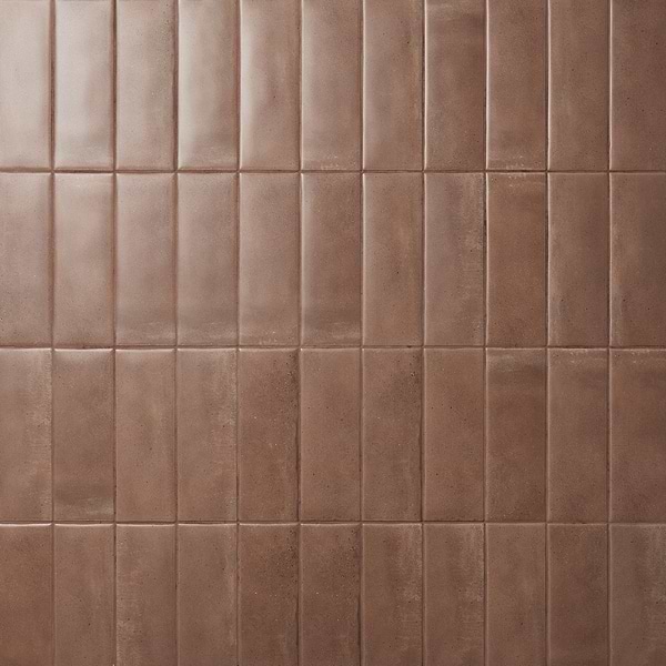 Telos Earth Brown 4x12 Terracotta Look Matte Ceramic Tile in Brown, View 1