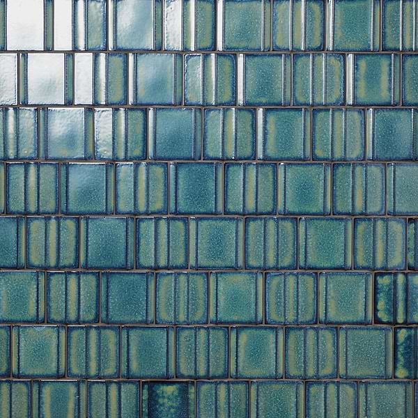 Kinro Ocean Blue 6x6 Metallic Look Matte Porcelain Tile in Blue, View 1