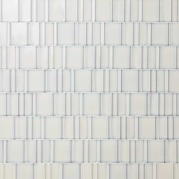 Kinro Snow White 6x6 Polished Porcelain Tile in White, View 1
