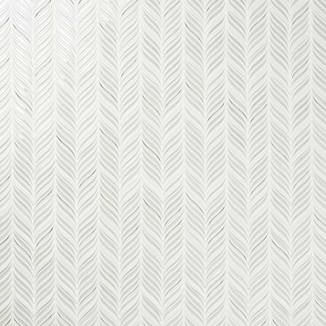 Nabi Alula Tundra Gray Chevron Crackled Glossy Glass Mosaic Tile