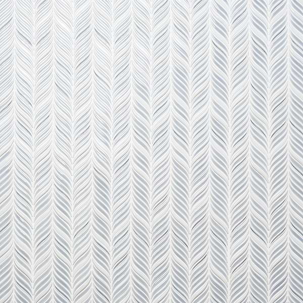 Nabi Alula Arctic Blue Chevron Crackled Glossy Glass Mosaic Tile