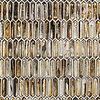 Komorebi Picket Golden Honey 1x3 Polished Glass Mosaic Tile
