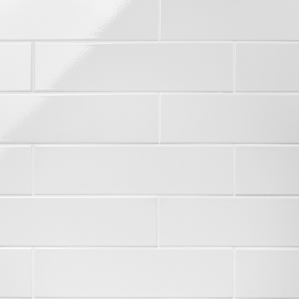 Colorplay White 4.5x18 Crackled Glossy Ceramic Tile