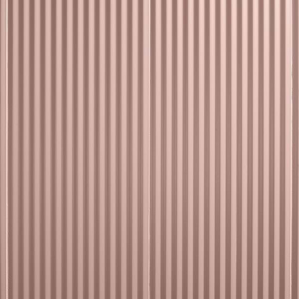 Mod Blush Pink 12x36 3D Fluted Matte Ceramic Tile 