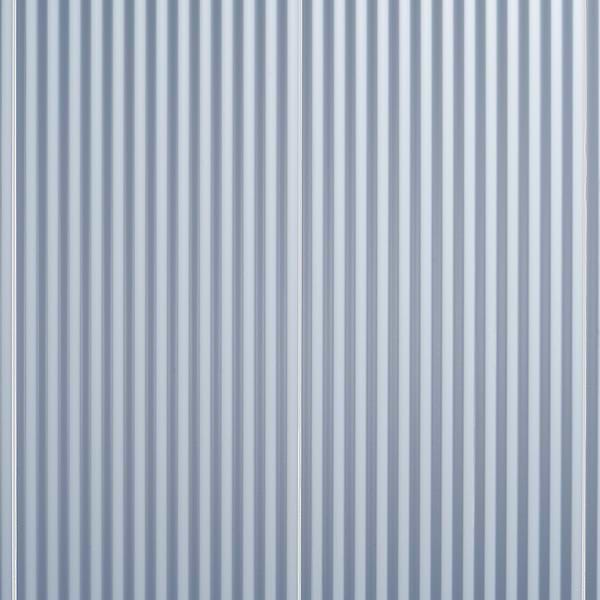 Mod Denim Blue 12x36 3D Fluted Matte Ceramic Tile 