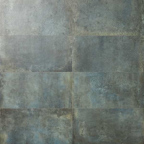 Flatiron 2.0 Aquamarine Green 12x24 Matte Porcelain Tile by Angela Harris in Green, View 1