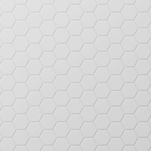Serenity White 2" Hexagon Matte Porcelain Mosaic Tile