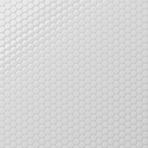 Serenity White 1" Penny Round Polished Porcelain Mosaic Tile