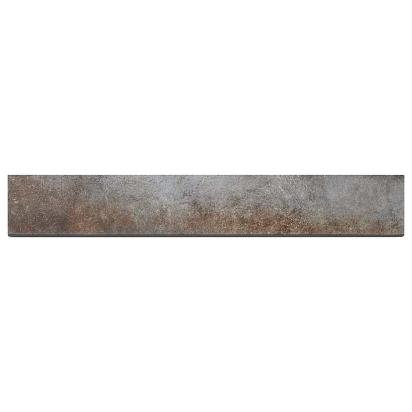 Flatiron Graphite Gray 3x24 Semi-Polished Porcelain Bullnose By Angela Harris in Gray, View 1