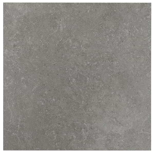 New Rock Fossil Dark Gray 24x24 Limestone Look Matte Porcelain Tile