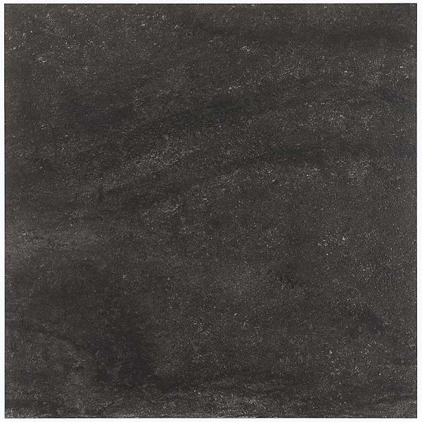Acadia Charcoal Black 24x24 Limestone Look Matte Porcelain Tile