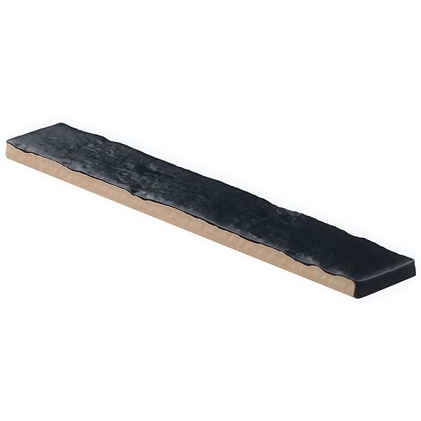 Wabi Sabi Coal Black 1.5x9 Matte Ceramic Tile