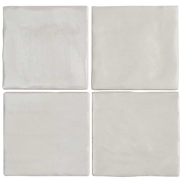 Montauk Gin 4x4 White Mixed Finish Ceramic Tile