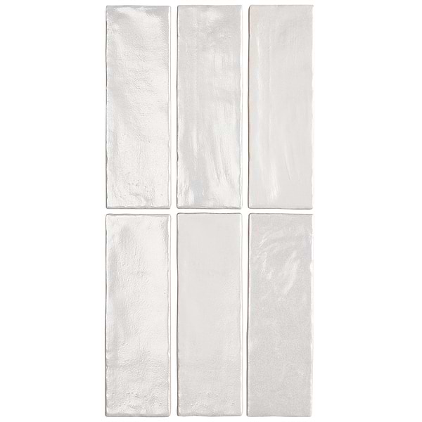 Montauk Gin 2x8 White Mixed Finish Ceramic Tile