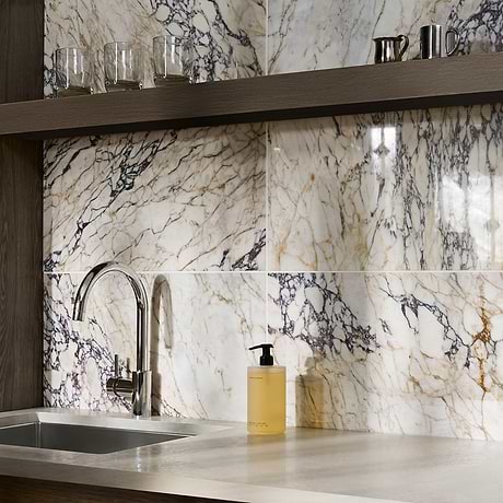 Calacatta Monet 12x24 Polished Marble Tile