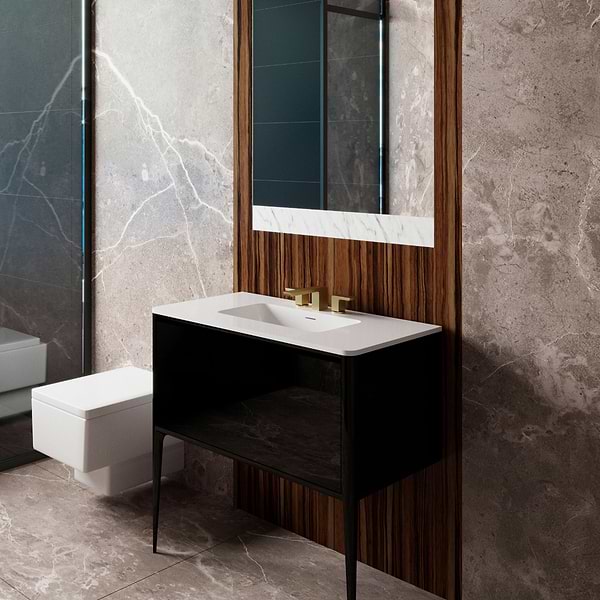 Luxe Collection  30" Black Gloss Vanity, View 7, open zoomed image