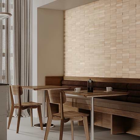 Devi Desert Beige 16x48 Textured Matte Ceramic Tile
