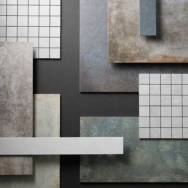 Flatiron 2.0 Aquamarine Green 24x48 Matte Porcelain Tile by Angela Harris in Green, View 11, open zoomed image
