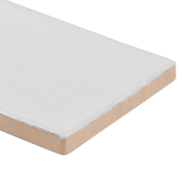 Lancaster Bianco White 3x12 Polished Ceramic Subway Wall Tile