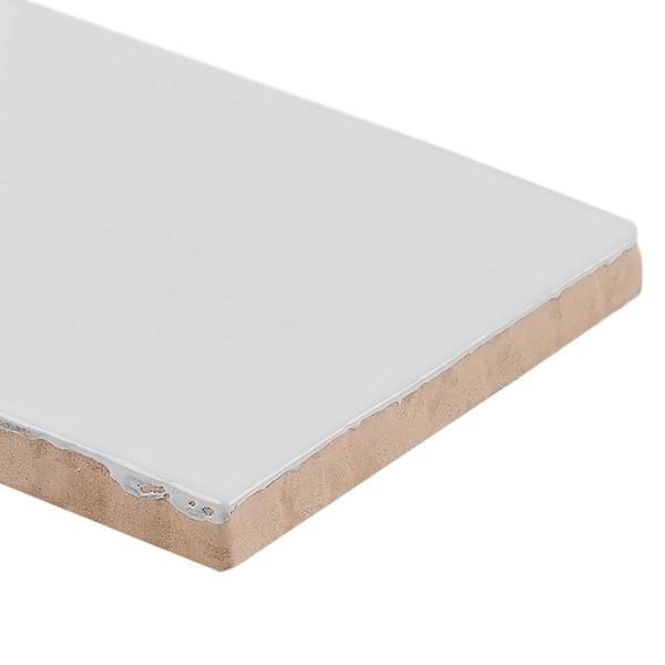 Lancaster Bianco White 3x6 Polished Ceramic Wall Tile