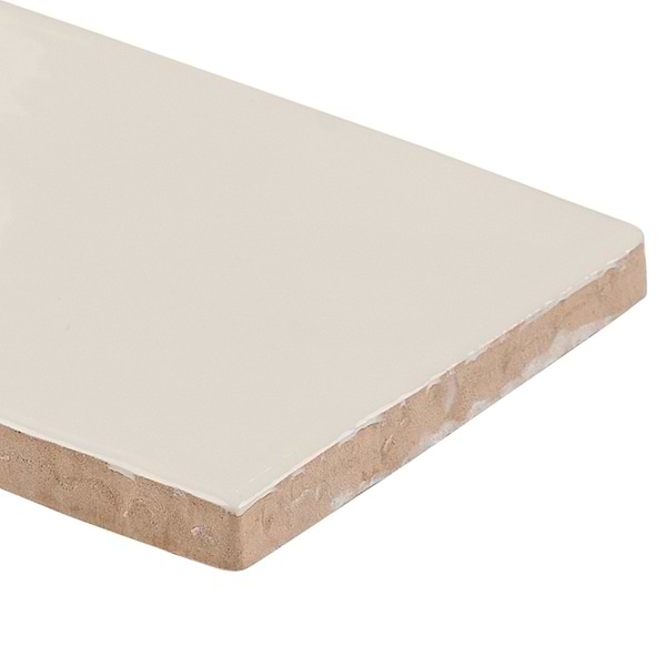 Lancaster Vanilla Cream Ivory 3x6 Polished Ceramic Tile