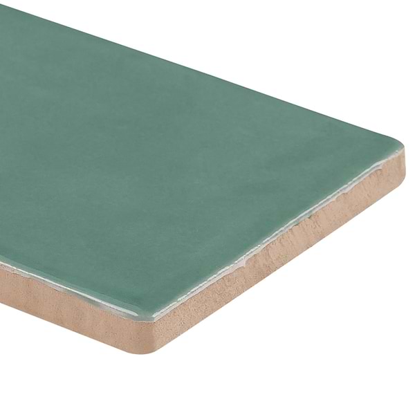 Lancaster Open Seas Green 3x6 Polished Ceramic Wall Tile