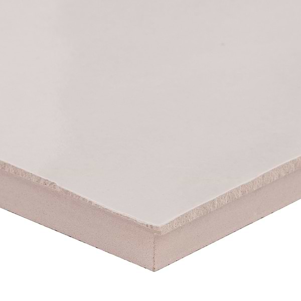 Zelora Cloud White 4x4 Zellige Look Glossy Ceramic Tile