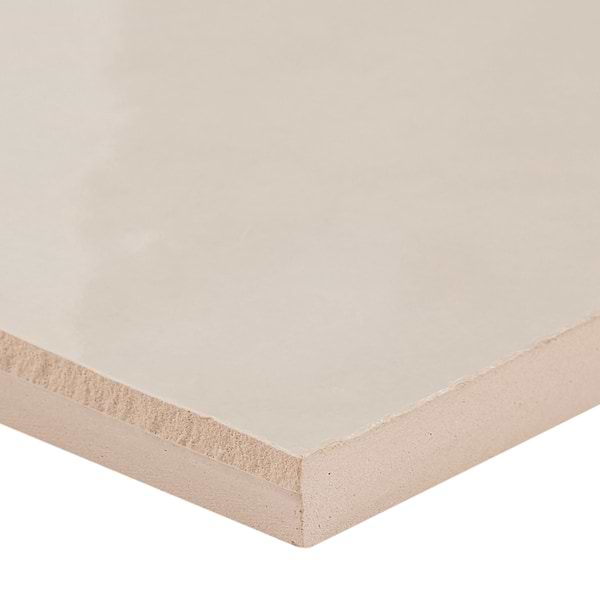Zelora Linen Beige 4x4 Zellige Look Glossy Ceramic Tile