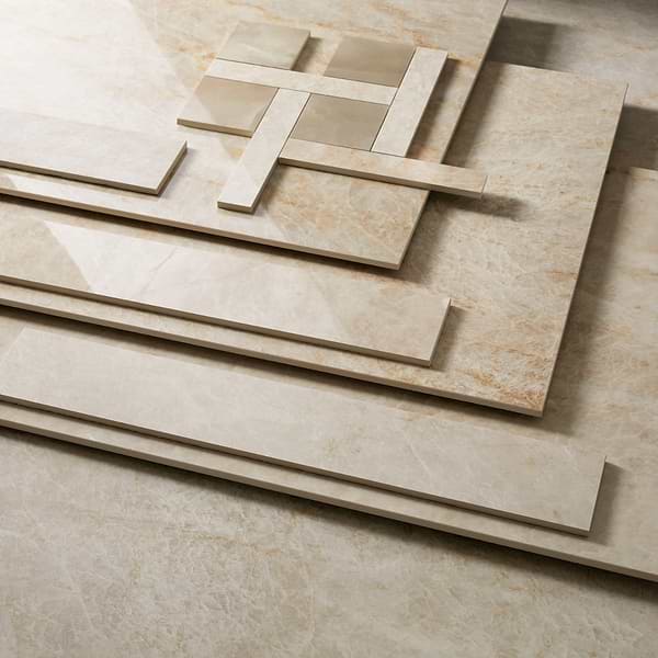 Grand Taj Mahal Fawn Beige 48x48 Stone Look Matte Porcelain Tile in Beige, View 10, open zoomed image