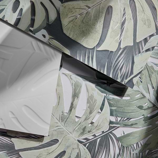 Botanic Bianco White 24x48 Textured Matte Ceramic Tile