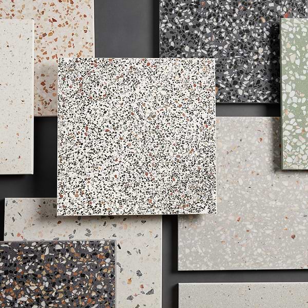 True Terrazzo Kashmir Beige 16x16 Polished Terrazzo Tile