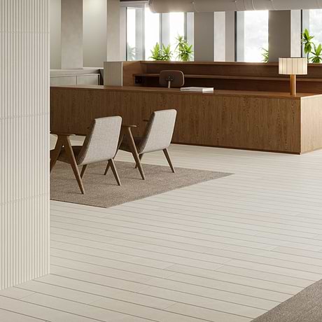 Kenridge White 8x48 Wood Look Matte Porcelain Tile