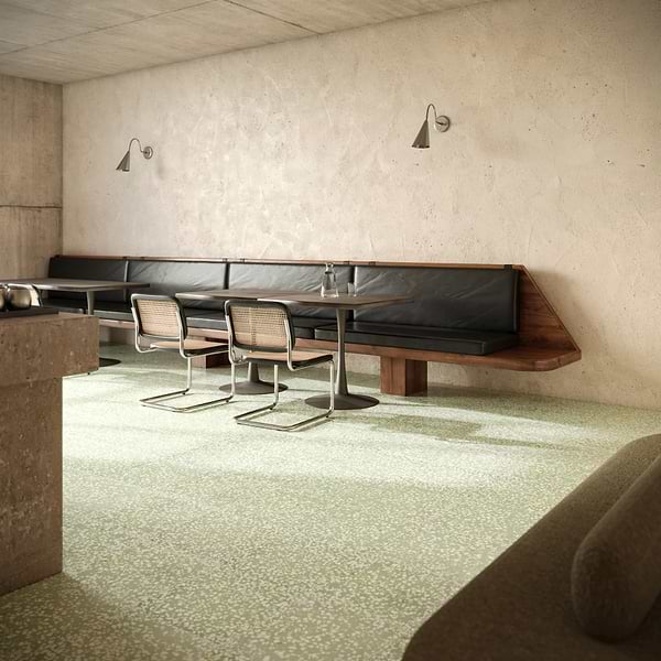 True Terrazzo Lisbon Green 16x16 Polished Terrazzo Tile