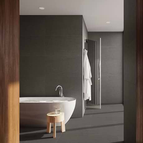 Caldaria Mocha Gray 24x48 Matte Porcelain Tile