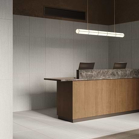 Caldaria Pleated Ivory White 24x48 Textured Matte Porcelain Tile