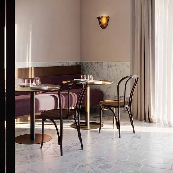 Nature Organica Lilac Tumbled Marble Mosaic Tile
