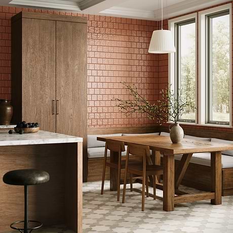 Montauk Terracotta 4x4 Mixed Finish Ceramic Tile